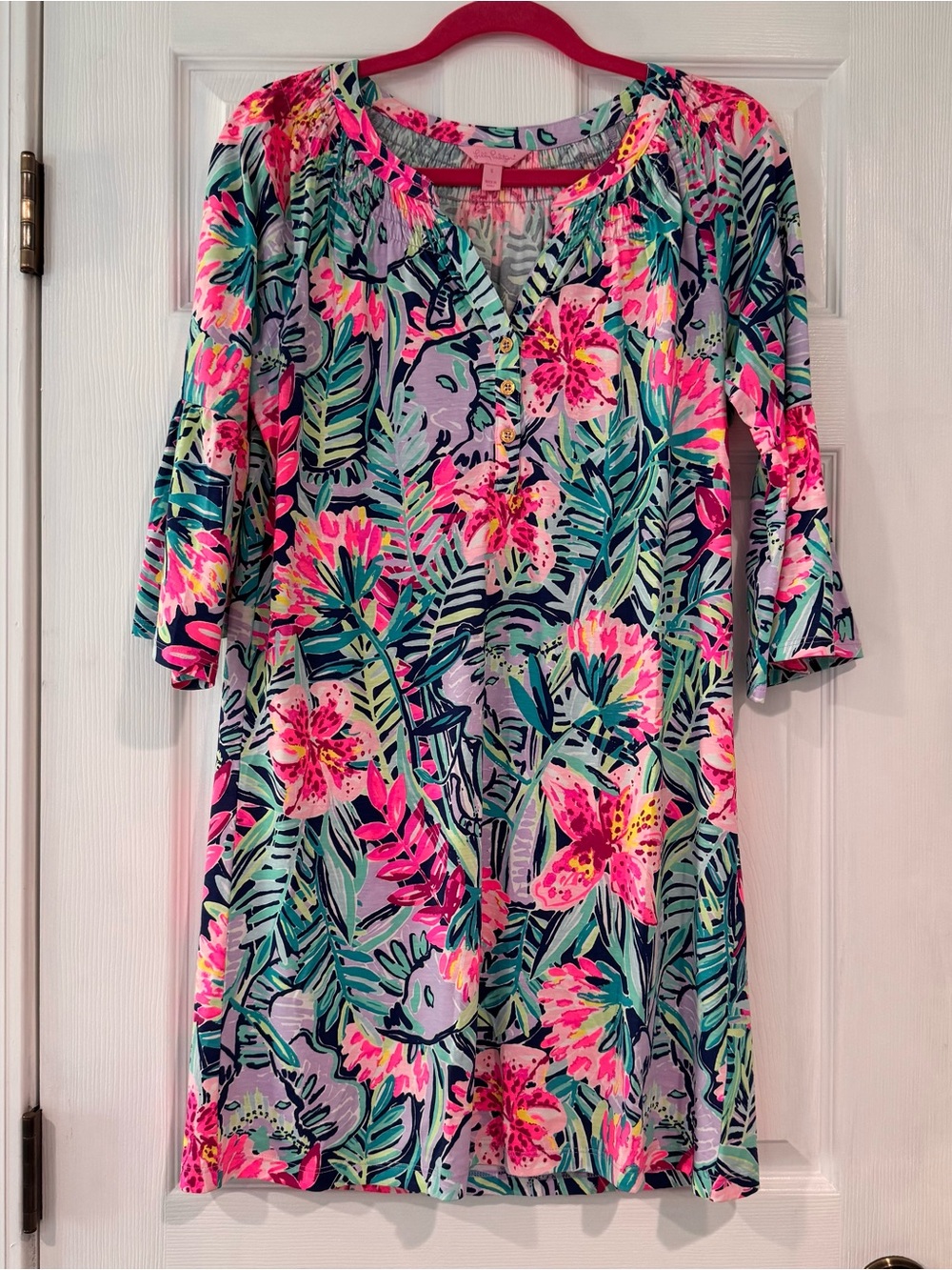 Lilly Pulitzer Medium 3/4 Sleeve Dress see photos